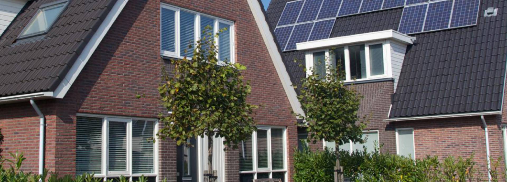 Huis met zonnepanelen